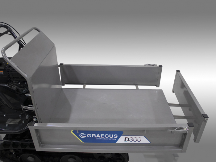 Transportor dumper senilat, 6.5 CP, 300kg, basculare mecanica, Graecus D300 [14]