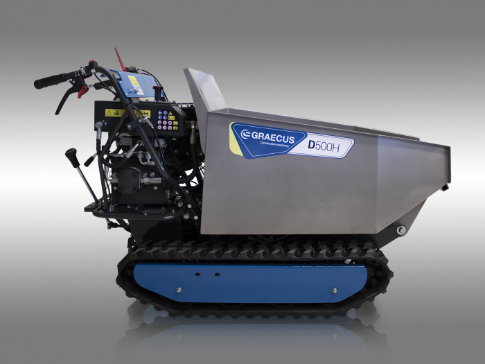 Transportor dumper senilat, 9 CP, 500kg, basculare hidraulica, Graecus D500H [2]