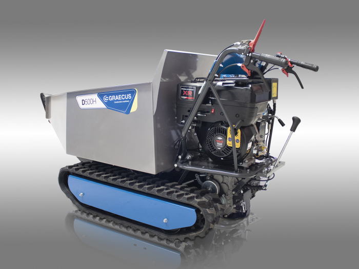 Transportor dumper senilat, 9 CP, 500kg, basculare hidraulica, Graecus D500H [8]
