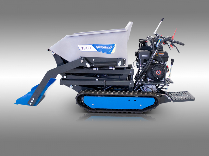 Transportor dumper senilat, 9 CP, 500kg, basculare hidraulica, Graecus T500-FL [15]
