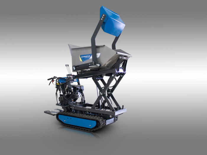 Transportor dumper senilat, 9 CP, 500kg, basculare hidraulica, Graecus T500-FL [9]