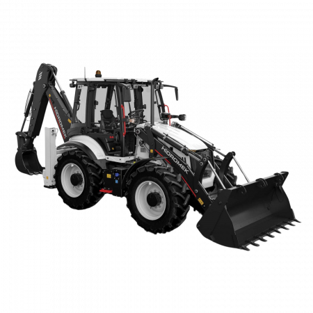 Miniexcavatoare - Buldoexcavator Hidromek HMK 102 S Alpha – 100 CP, cupă 1.1 m³, cabină confort cu A/C