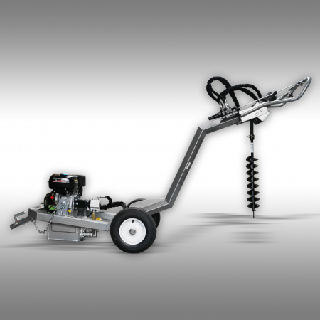 Burghiu hidraulic de pamant Jansen PB-100 cu motor pe benzina de 10CP [1]