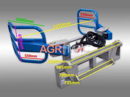 Clește baloți EHG1200, 1200 kg, Euro-hitch, brațe hidraulice [1]