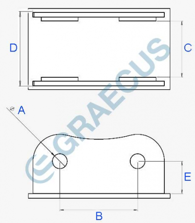 Cupă de Taluzat Hidraulică EB10/EB12 - 800mm, Pentru Miniexcavatoare [1]