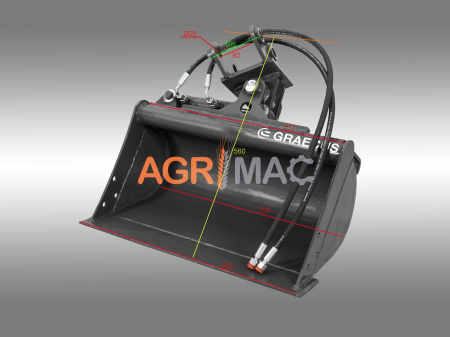 Cupă de Taluzat Hidraulică EB10/EB12 - 800mm, Pentru Miniexcavatoare [2]