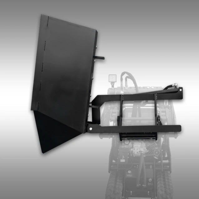 Cuva basculabilă laterală 130 litri – compatibilă Jansen® KL-200, oțel robust, hidraulică, spații înguste [1]
