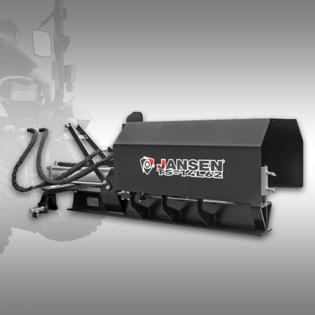 Despicator de busteni, tractor hidraulic, orizontal, 14 tone, Jansen TS-14L62 [2]