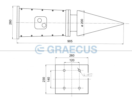 Despicător de lemne hidraulic GRAECUS EB16AUGERCONESPLITTER – compatibil EB15 / EB16 / EB17 / EB20 / EB27 / EB35 [1]