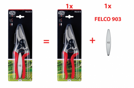Foarfeca profesionala FELCO 8  + gresie diamentata FELCO 903 [2]