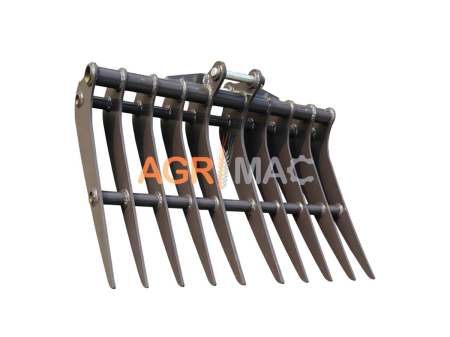 Atasamente utilaje - Greblă GRAECUS EB40 pentru excavator 3,0–4,5 tone