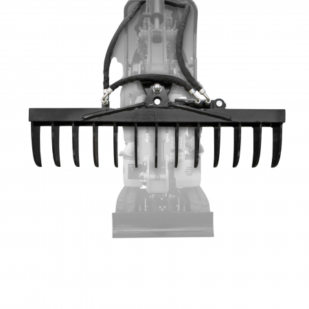 Accesorii excavatoare - Greblă hidraulică pentru Jansen MB-800 – Control precis