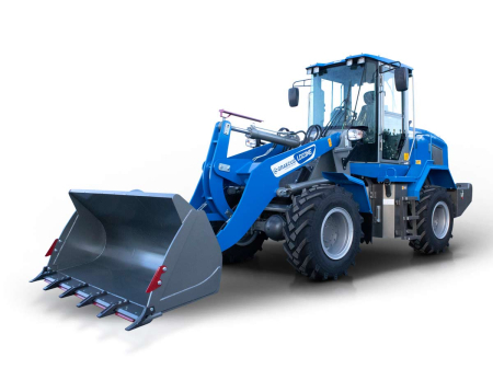 LD23 Cab – Încărcător frontal articulat 4×4, motor 75 CP, cabină climatizată, 2300 kg sarcină, cupă 2050 mm [2]