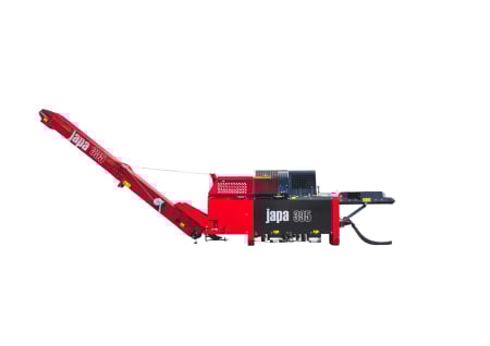 Linii taiere si despicare - Japa® 395 TRE – Linie despicare-tăiere lemne, 10 kW electric + PTO, despicare 12,5 t