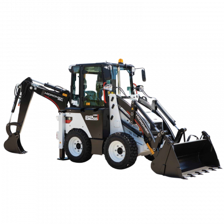 Mini-Buldo - Mini Buldoexcavator cu roti Hidromek, 5 tone, motor Kubota 65 cp, AC, HMK 62 SS