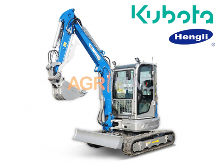 Miniexcavatoare - Miniexcavator EB40C-PRO – 4T, cabină A/C, motor Kubota Diesel, braț rotativ