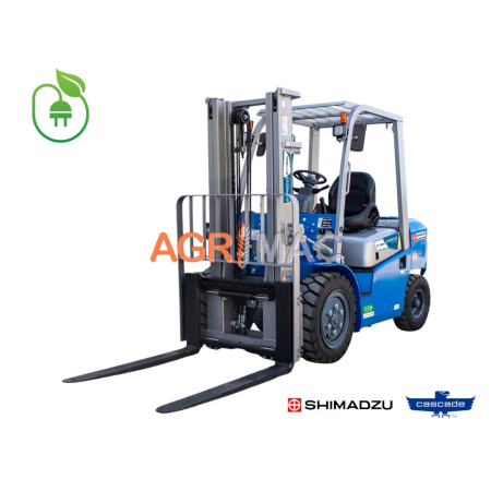 Transpaleti si stivuitoare - Motostivuitor electric Clark FE30-Lithium 3.0T cu baterie 80V 230Ah și catarg Duplex 3000 mm