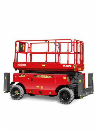 Nacele - Nacelă foarfecă Magni DS1218RT – 12 metri diesel, teren accidentat, 454 kg | Uneltisimo.ro