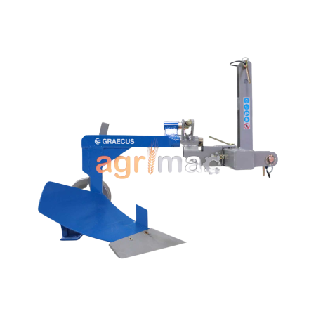 Pluguri - Plug MOA6‑M – Plug monocorp reglabil pentru tractoare 10‑30 CP, cu cuțit frontal detașabil și roată de sprijin