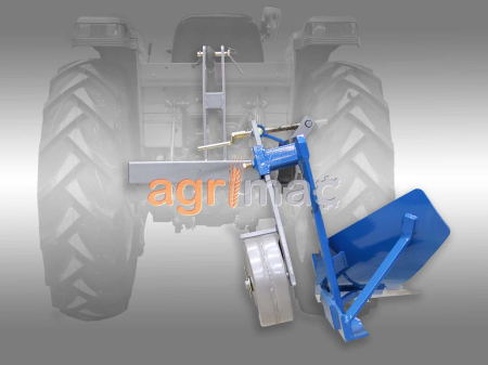 Plug MOA6‑M – Plug monocorp reglabil pentru tractoare 10‑30 CP, cu cuțit frontal detașabil și roată de sprijin [1]