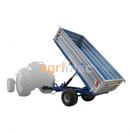 Remorci - Remorcă agricolă MT1500-H – 1500 kg, basculare hidraulică, obloane galvanizate