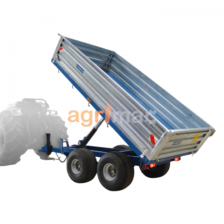 Remorci - Remorcă agricolă DT2500-H – 2500 kg, basculare hidraulică, obloane galvanizate