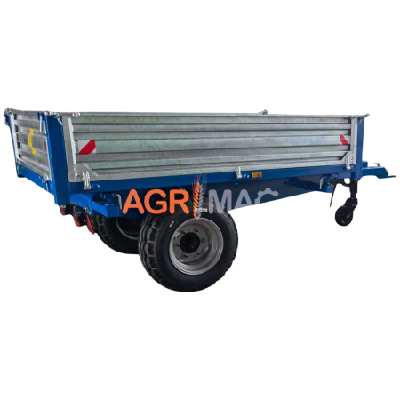 Remorci - Remorcă agricolă MT4000-3H, 4000 kg, basculare hidraulică triplă