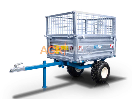 Remorci - Remorcă agricolă MT600-M, 600 kg, basculare mecanică