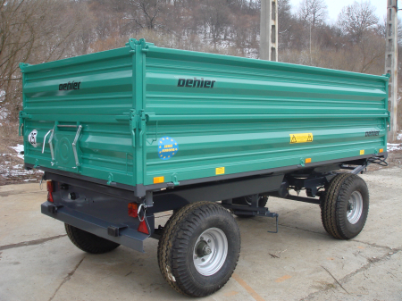 Remorcă Oehler ZDK 70 – 7T, 2 axe, basculare pe 3 părți, frânare pneumatică [5]