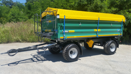 Remorcă Oehler ZDK 70 – 7T, 2 axe, basculare pe 3 părți, frânare pneumatică [4]