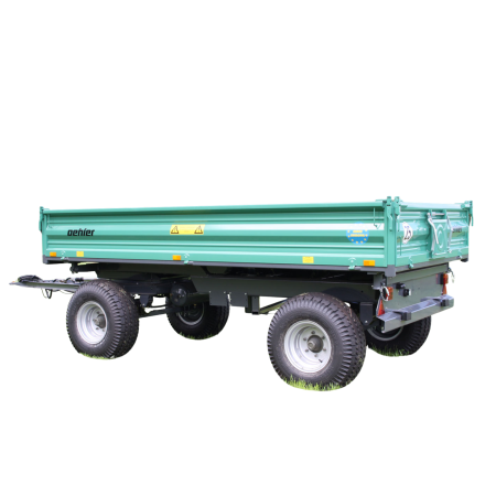 Remorci - Remorcă Oehler ZDK 70 – 7T, 2 axe, basculare pe 3 părți, frânare pneumatică