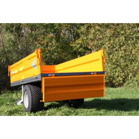 Remorcă OL EDK 20 – monoax 3 părți, 2000 kg, frână și cilindru [3]