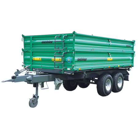 Remorci - Remorca tandem 8 t, inmatriculabila, basculabila pe 3 parti - TDK 80 S