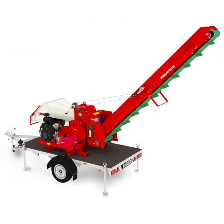 Tocatoare crengi si resturi vegetale - Tocator de crengi pentru lemn de foc cu banda transportoare Arpal AM-200BD-K PRO MAX