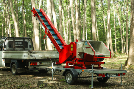 Tocator de crengi pentru lemn de foc cu banda transportoare Arpal AM-200BD-K PRO MAX [7]