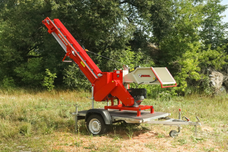 Tocator de crengi pentru lemn de foc cu banda transportoare Arpal AM-120BD-K MAX [4]