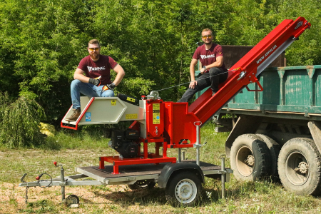 Tocator de crengi pentru lemn de foc cu banda transportoare Arpal AM-120BD-K MAX [9]