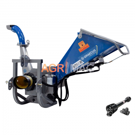 Tocatoare priza PTO tractor - Tocător de resturi vegetale și crengi Graecus KTA10R – 100 mm