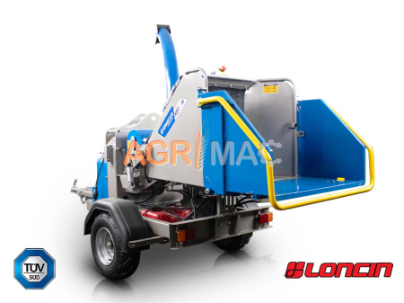 Prelucrare biomasa - Tocător de crengi KBT15H, motor Loncin 27 CP, hidraulic, 150 mm
