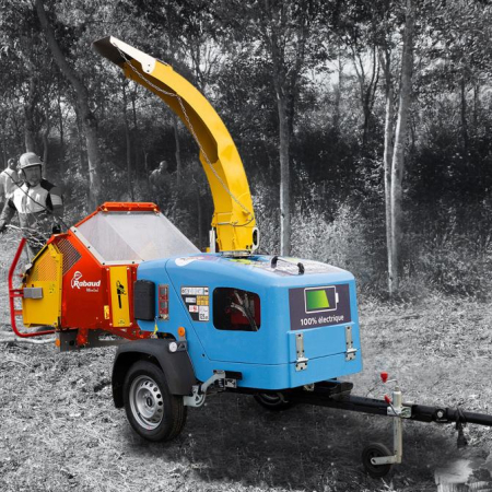 Tocător electric VEGETOR 160 E – baterii 48 V, motor 13 kW, Ø 160 mm, RABAUD [2]