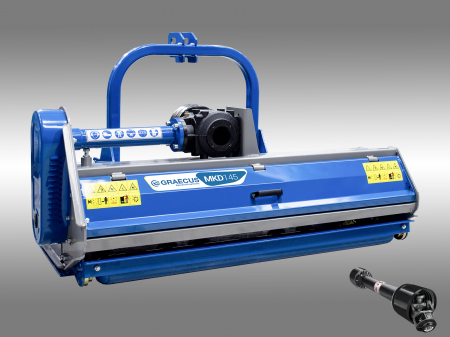 Tocator de vegetatie pentru tractor, de la 155 cm, conectare cardan PTO, MKD155, Graecus [1]