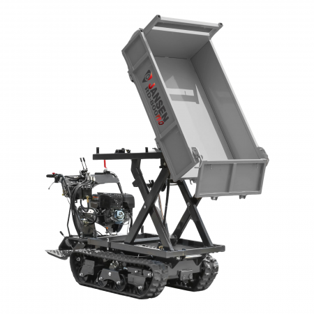 Dumpere si roabe - Transportor senilat Jansen RD-800PRO, 15 CP, 800 kg, basculare hidraulică