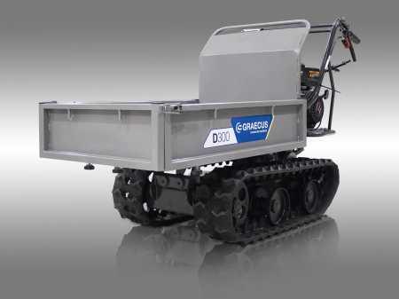 Transportor dumper senilat, 6.5 CP, 300kg, basculare mecanica, Graecus D300 [20]