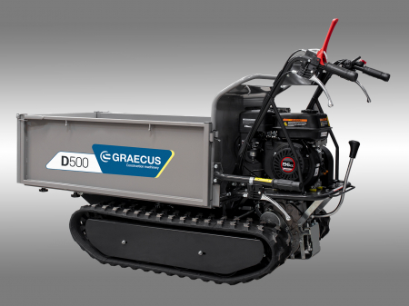 Transportor dumper senilat, 6.5 CP, 500kg, basculare mecanica, Graecus D500 [5]