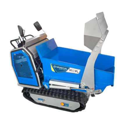 Transport si manipulare - Mini-dumper frontal pe șenile, capacitate 500 kg
