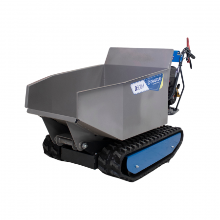 Dumpere si roabe - Transportor dumper senilat, 9 CP, 500kg, basculare hidraulica, Graecus D500H