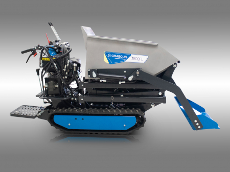 Transportor dumper senilat, 9 CP, 500kg, basculare hidraulica, Graecus T500-FL [3]
