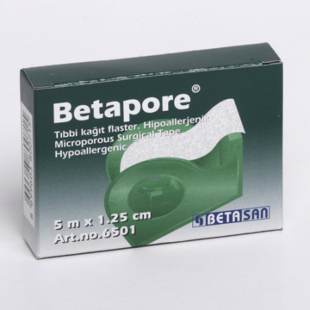 Leucoplast - BETAPORE - BANDA ADEZIVA PE SUPORT DE HARTIE (1,25cm x 5m)