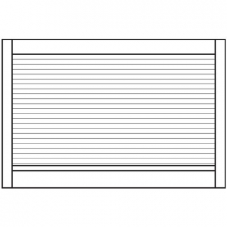 Dulapuri Modulare Multifunctionale ISO - DULAP DE PERETE, CU JALUZELE DIN ALUMINIU 90 X 35 X 60