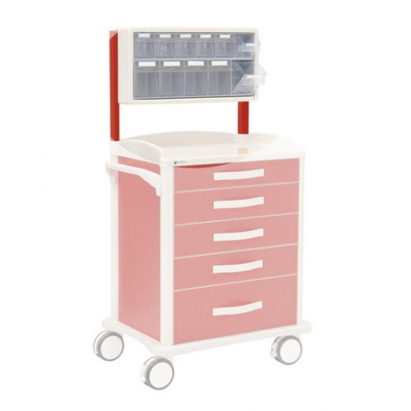 Accesorii Troliuri Medicale Multifunctionale - SUPORT CU CASETE BASCULANTE